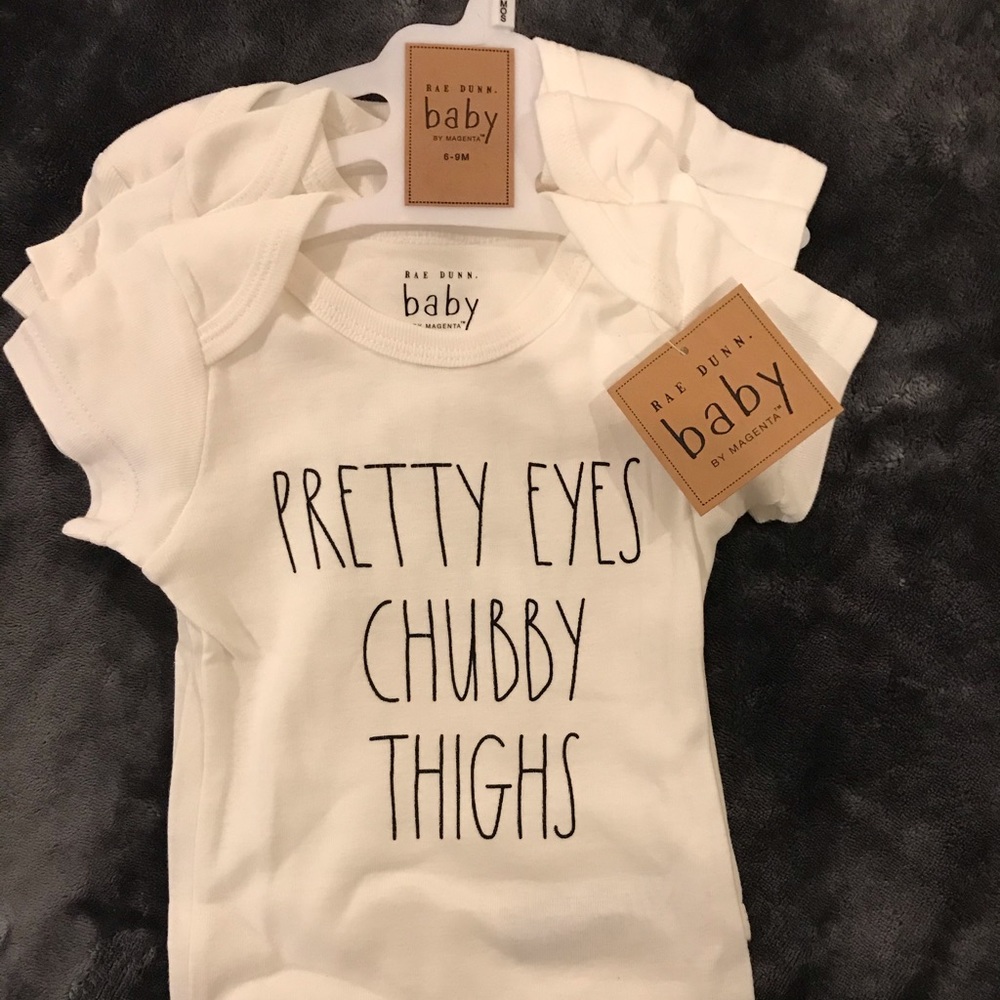 Rae Dunn BABY Set of 3 onesie bodysuits - NWT